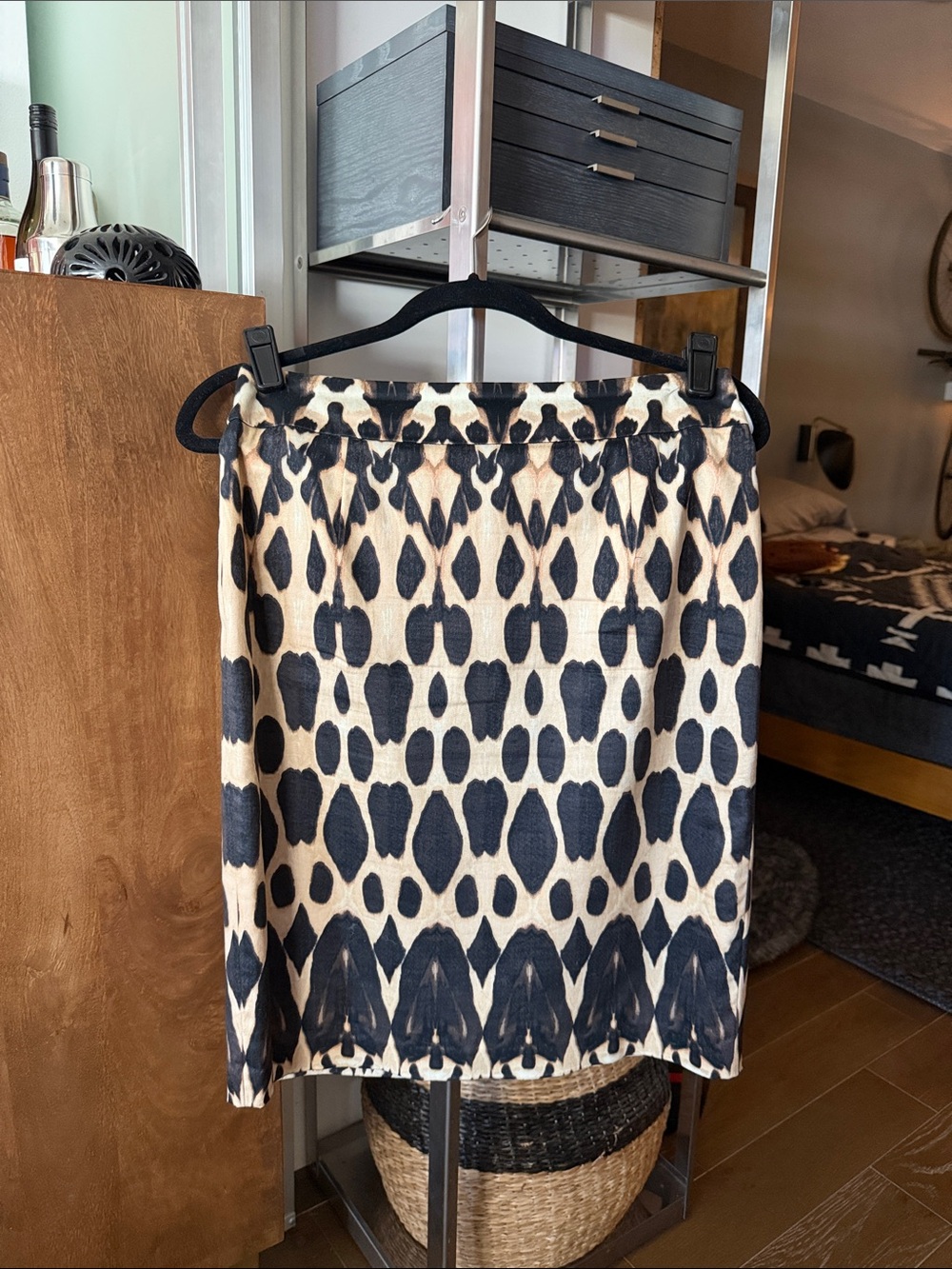 Calvin Klein Tribal Print Pencil Skirt